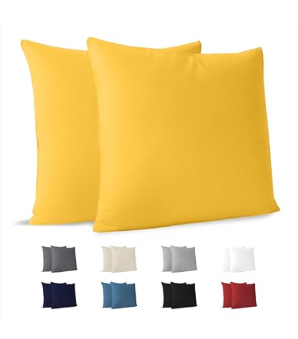 Kussenslopen van corduroy - set van 2 - vierkant - crèmewit - 40 x 60