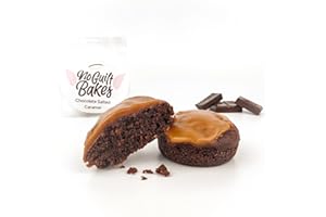 No Guilt Bakes Keto Cake Bites (Chocolate Salted Caramel, 10 Cake Bites) – No Added Sugar, Diabetic Friendly, Keto Friendly, Gluten & Grain Free, 40g Pouch