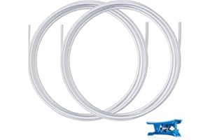 YOOPAI Tubo in PTFE da 10 m con cutter, 2,5 mm ID × 4 mm OD PTFE tubo in teflon per estrusore diretto 3D, per Bambu Lab A1/A1 mini/P1P/P1S/X1C, per Creality K1/K1 Max/Ender 3 V3 (bianco)