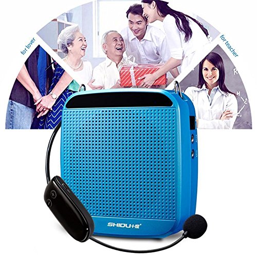 Zoweetek   voz amplificador 18W alta potencia salida megafon  a con micr  fonos para profesores gu  as 1200 mAh bater  a de litio 