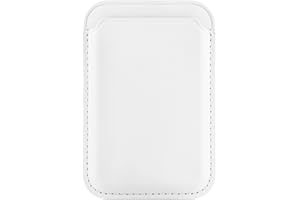 FIDWALL Magsafe Brieftasche für iPhone 15/14/13/12 Pro/Max/Plus/Mini,RFID-Kartenhalter mit Magnet Mag-Safe, weiß, RFID