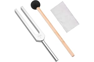 LeSage 528 Hz Chakra-Stimmgabel Heilung DNA Gehirn Körper Sound Gabeln Solfeggio Frequenzen 528 Hz Diapason Medical mit Silikon Hammer Reinigungstuch