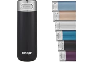 Contigo Luxe Autoseal Travel Mug, Stainless Steel Thermal Mug, Vacuum Flask, Leakproof Tumbler, dishwasher safe, Coffee Mug with BPA Free Easy-Clean Lid