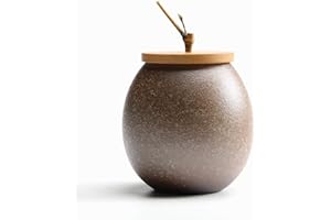 liangh Urna Funeraria,Umano Gatto Cane per Ceneri Adulti –Memoriale Cremazione,Honor con Magnifico Ceramica Urna (11×11×10cm),D