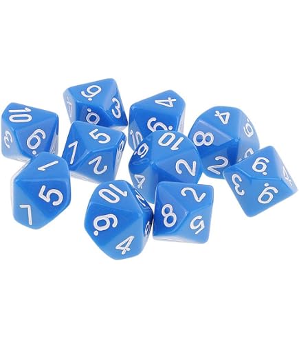 Polyedrische Würfelset, 60PCS Acrylic Dice Set, D1 Produktbild-Vorschau 5
