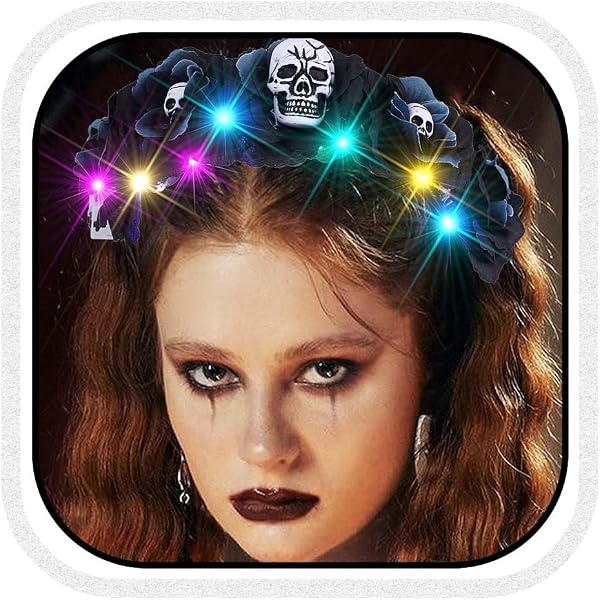 4 Stück Lila Halloween-Stirnbänder – Mit Skelett, Kürbis, Süßmais & Spinne, Weicher Stoff, Verstellbar, Für Partys & Verkleidung