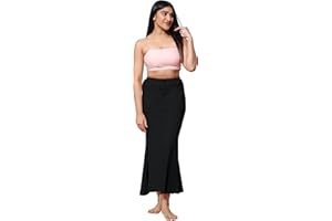 Jaanvi fashion Damen-Saree aus Baumwolle, Fischschnitt, Shapewear, Petticoat, Rock, bequeme Kleidung
