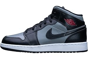 Nike Air Jordan 1 Mid (GS) Chaussure de Piste d'athltismeGarçon