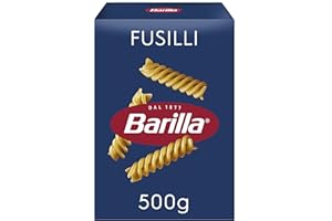 ‎BARILLA Barilla Pasta Nudeln Klassische Fusilli n.98 aus hochwertigem Hartweizen immer al dente, Chili, Spaghetti, Fusilli, Penne, Italienisch, 500 g