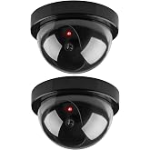 2 Adet Kablosuz Fake Dome Caydırıcı Işıklı Ledli Yalancı Kamera G&uuml;venlik Kamerası 360&deg; Derece