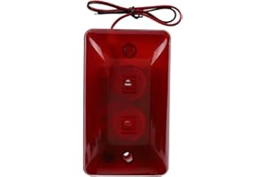 CUIFATI Sirena estroboscópica de Alarma de Sonido, Sirena estroboscópica de Alarma con Cable de 12 V CC, Sirena estroboscópica de Advertencia Interior al Aire Libre, para el hogar, almacén, Hotel