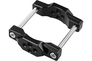 Motoforti 17 to 63mm Handlebar Clamp for Motorcycle Sportbike Black