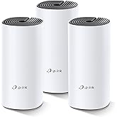 TP-Link Deco M4 3-pack, AC1200 Mbps, Dual-Band, Gigabit Ports, Connectivity Up to 100 Devices, Scope Up to 370 m&sup2;