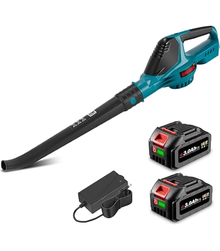 Produktbild von Kabelloser Laubbläser YOFIDRA Akku-Laubbläser 360 Km/h | Bürstenloser Motor 480m³/h | Mit 2x3000mAh Akku & Ladegerät Kabelloser Laubgebläse