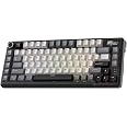 RK ROYAL KLUDGE L75 Mechanische Tastatur – Tri-Mode (BT/2,4G/USB-C), Hot-Swap, 8000 MAh, Mit Makrotasten & RGB