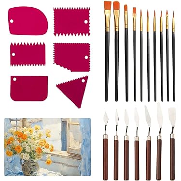 VAN BEEK PALETMESSEN SET 6X | Van Beek Art Supplies