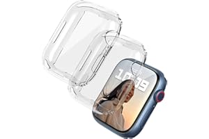 DULIPING 2 Pack 40mm Screen Protector Compatible With Apple Watch SE2/SE, Series 6/5/4, Soft TPU Protective Case Full Coverage Bumper Shell for iWatch 40mm