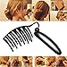 iDealhere Fashion French Women Elegant Twist Hair Maker Clip Updo Hair Styling Tool New Black