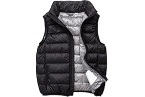 SK Studio Niños Abajo Chaleco de Abajo Invierno Encapuchado Chaquetas Acolchado Chicos Chicas Ligero sin Mangas Abrigo