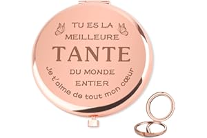 Bluckincle Cadeau Tata,Cadeau pour Tata,Miroir de Poche Tata Cadeau Annonce Grossesse Tata,Cadeau Tatie,Cadeau Tante,Cadeau Tata Original,Cadeau Tata Noel