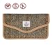 Produktbild KAMROSE Schlüssellose RFID-Signalblockierung Keyless Entry Pouch Faraday Tasche für Autoschlüssel Mobile Harris Tweed Oberfläche Blocking Faraday Bag Käfig (braun)