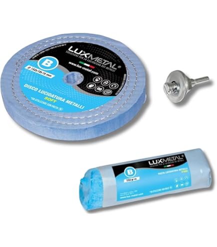 Kit Lucidatura Metalli 3 Disco 150 Mm E 3 Pasta Abrasiva Lucidante 250 Gr Per Lucidare A Specchio Acciaio Inox Alluminio Cromature Ottone Rame Trapano | Leroy Merlin