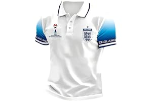 Men's England Football Shirt 2026 World Cup Polo Shirts Collared Neck Short Sleeve Union Jack T-Shirt Athletic Stretch Lightw