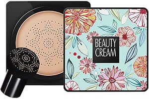 COXNSXX Mushroom Head Air Cushion BB Cream CC Cream Makeup Liquid Foundation Concealer, Moisturizing Concealer Waterproof Long-lasting Brightening Even Skin Tone