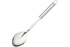 PRO-TOOLS & SOFT GRIP TOOLS KitchenCraft Professional Cucchiaio Forato in Acciaio Inox, 32,5 cm