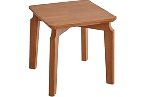 Aibiju Fußhocker Kleiner Hocker Massivholz-Sofa-Hocker Fußhocker Home Holz-Hocker Hocker für Kinder, Tritthocker klein (Kirschbaumfarbe), SD-1001