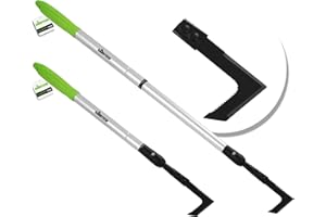 Gardtech Grattacieli per fughe con manico telescopico, raschietto per erbacce con gambo, dispositivo di rimozione delle erbacce, per la rimozione di erbacce e muschio, 70-107 cm