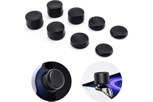 DLseego Thumbstick Grip Caps para PlayStation Portal,Protección Total Antideslizante &Anti-Rayaduras&Antihuellas Cubierta del Mando 8 Tapas de Agarre del Pulgar para PS Portal Remote Player-Negro