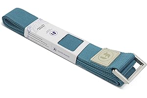 FOYER NUAGE Yoga Straps 1.8M or 2.5M, Durable Cotton Yoga Straps for Stretching, Adjustable Yoga Belt Strap for Yoga, Dance, Gym Workouts