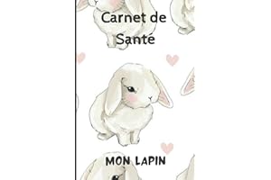 CARNET DE SANTE LAPIN: Carnet de suivi de mon lapin | Carnet de santé complet et pratique de votre compagnon | Historique des visites chez le vétérinaire | 100 pages - Format 15,2 x 22,9 cm