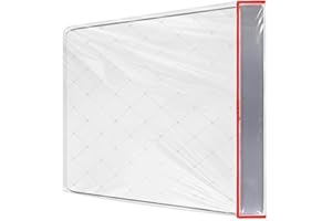 HIXAVA Funda de colchón de plástico 90 x 200 cm, protector de colchón con cremallera ancha, impermeable y resistente a desgarros, para almacenamiento, mudanzas, reutilizable (grosor 30 cm)