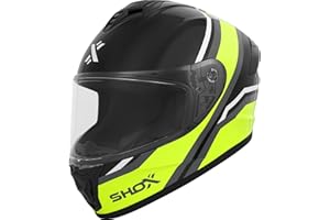 SHOX HELMETS Shox Command Confine Motorcycle Helmet ECE 22.06 Approved Unisex Full Face Street Road Motorbike Protective Crash Lid for Bike Riding
