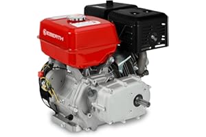 EBERTH Motore a benzina 15 CV 11,03 kW Motore stazionario Kart Drive frizione a bagno d'olio, Albero Ø 22 mm, motore a 4 tempi, 1 cilindro, cilindrata 420 ccm, raffreddato ad aria avviamento a strappo