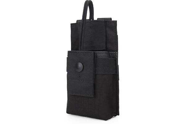 DECHO-C Réglable Tactique Molle Interphone Poche Court Radio Titulaire Tactique Radio Holster Chasse Interphone Sac