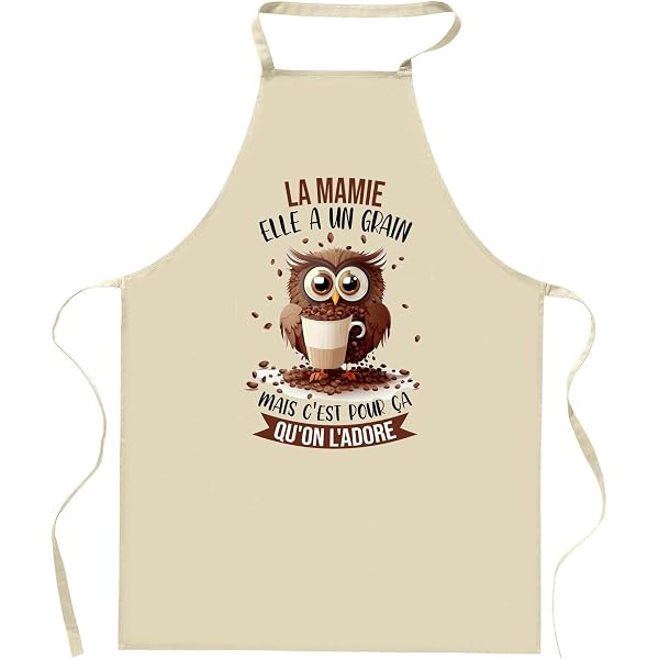 Tablier De Cuisine Personnalisable YONACREA - 'C'est Qui Le Chef ?' - Taille Unique