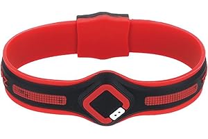 Trion:Z Maxi Loop Magnetic Ion Therapy Wristband for Men & Women Featuring Patented ANSPO Technology (Large, Red)