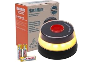 KUBIQ Baliza V16 homologada DGT con geolocalizador, Luz emergencia coche homologado dgt, Señal V16 con transmisión automática, Alta visibilidad 360º, Obligatoria para 2026