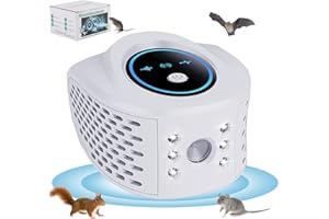 Fancysky Ultrasuoni per Topi, Dissuasori per Topi da Interno Ampia Copertura, Potente Repellente per Topi con Luce LED 3 modalità, Scaccia Topi Ultrasuoni per casa, Appartamento, Soffitta (Bianco)