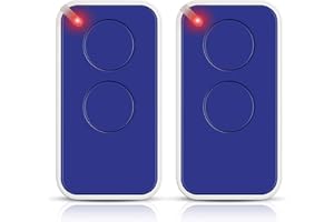 EFFDRDFS Era Inti 433,92MHz Telecomando Cancello, 2 PCS Telecomando Cancello N1ce, 2 Canali, Blue