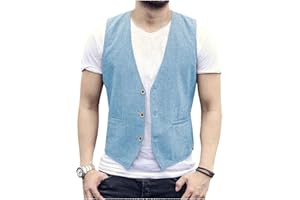 AeoTeokey Herren Sommer Leinenweste Anzug Weste Casual Weste Regular Fit