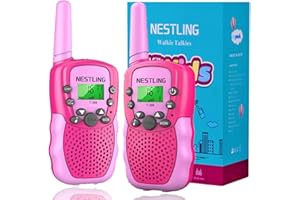 Nestling Walkie Talkie Kinder, 8 Kanäle Funk-Spielzeug 2-Wege-Spielzeug mit LCD-Taschenlampe, Spielzeuge im Freien, Geschenke für 3-12 Mädchen oder Jungen