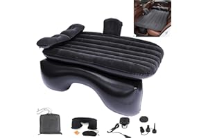 Icelus Auto Matratze SUV Luftmatratze with Luftpumpe 140 * 89 * 15 cm Aufblasbare Camping Kombi Luftbett für Auto Rücksitz Dickere Kofferraum Matratze Bett für Camping Outdoor Traveling