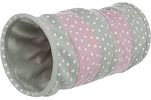Trixie Tunnel da gioco, pile, ø 25 × 50 cm, Grigio/Rosa
