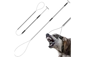OUJIMAI 61" Dog Catcher Pole Portable Hog Pig Catcher Animal Control Pole Tool Stainless Steel Pig Holder Catch Pole for Dogs Livestock Farm Equipment