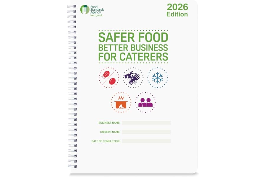 CookGuard Safer Food Better Business 2026 Manual For Caterers - Food Safety Hygiene Compliance Guide Compliance Ready For Restaurants Cafes and Takeaways