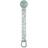 Suavinex, Fabric Pacifier Holder for Babies, Ribbon with Double-Sided Design, Baby Pacifier Chain, Clip with Clip, for Pacifi